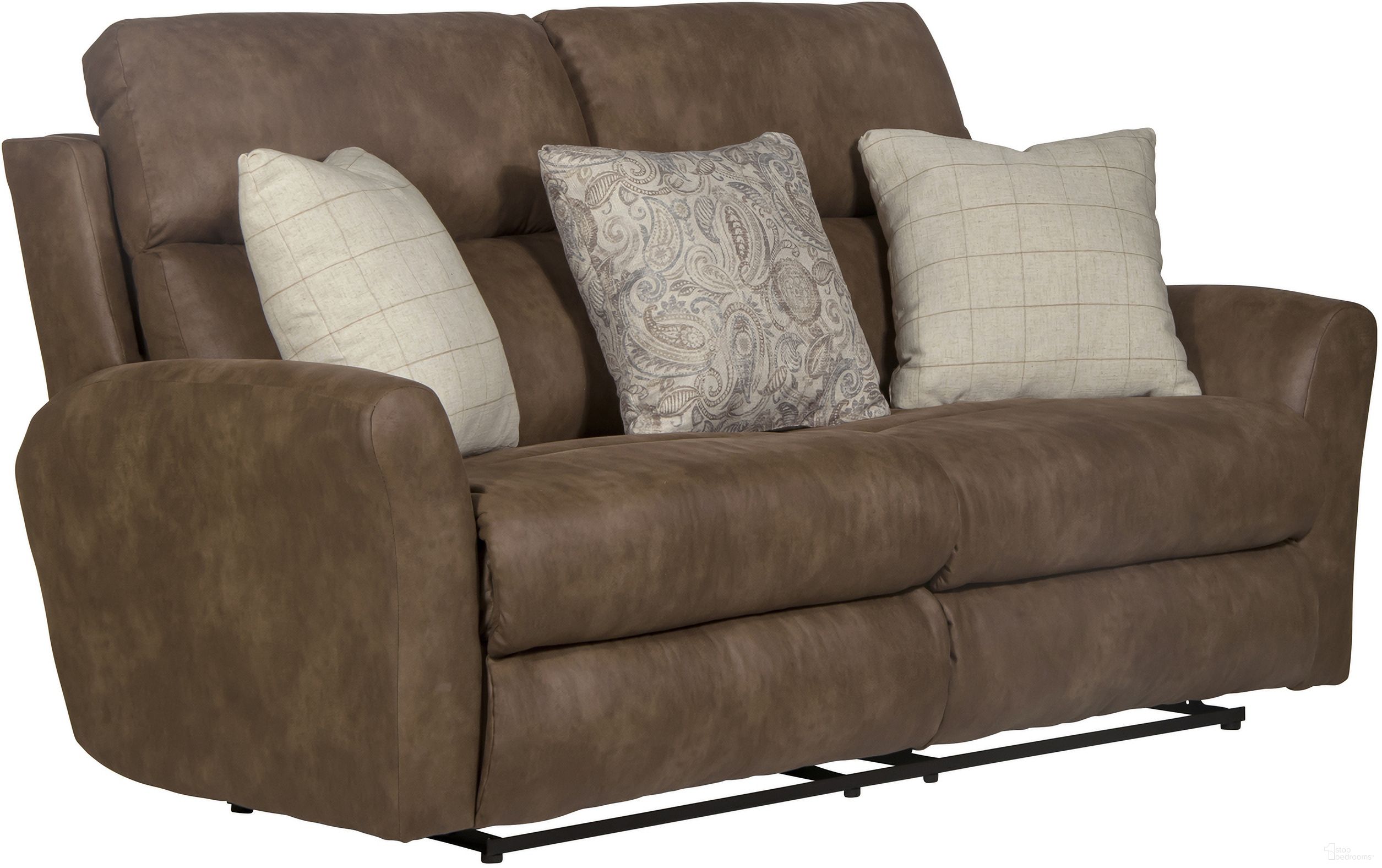 The appearance of Justine Lay Flat Reclining Loveseat In Burlap designed by Catnapper in the modern / contemporary interior design. This burlap piece of furniture  was selected by 1StopBedrooms from Justine Collection to add a touch of cosiness and style into your home. Sku: 3882181119172826. Material: Fabric.