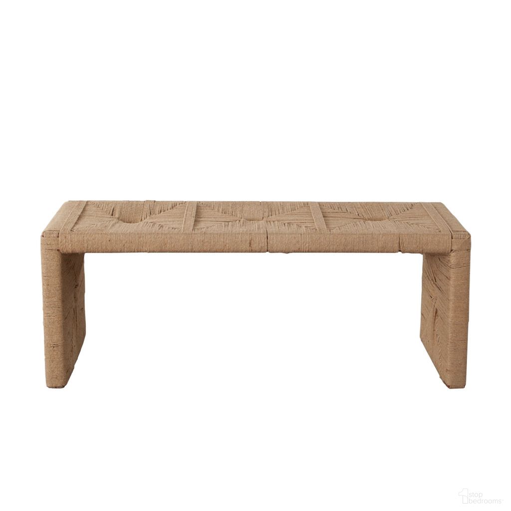 Jute Woven Accent Bench