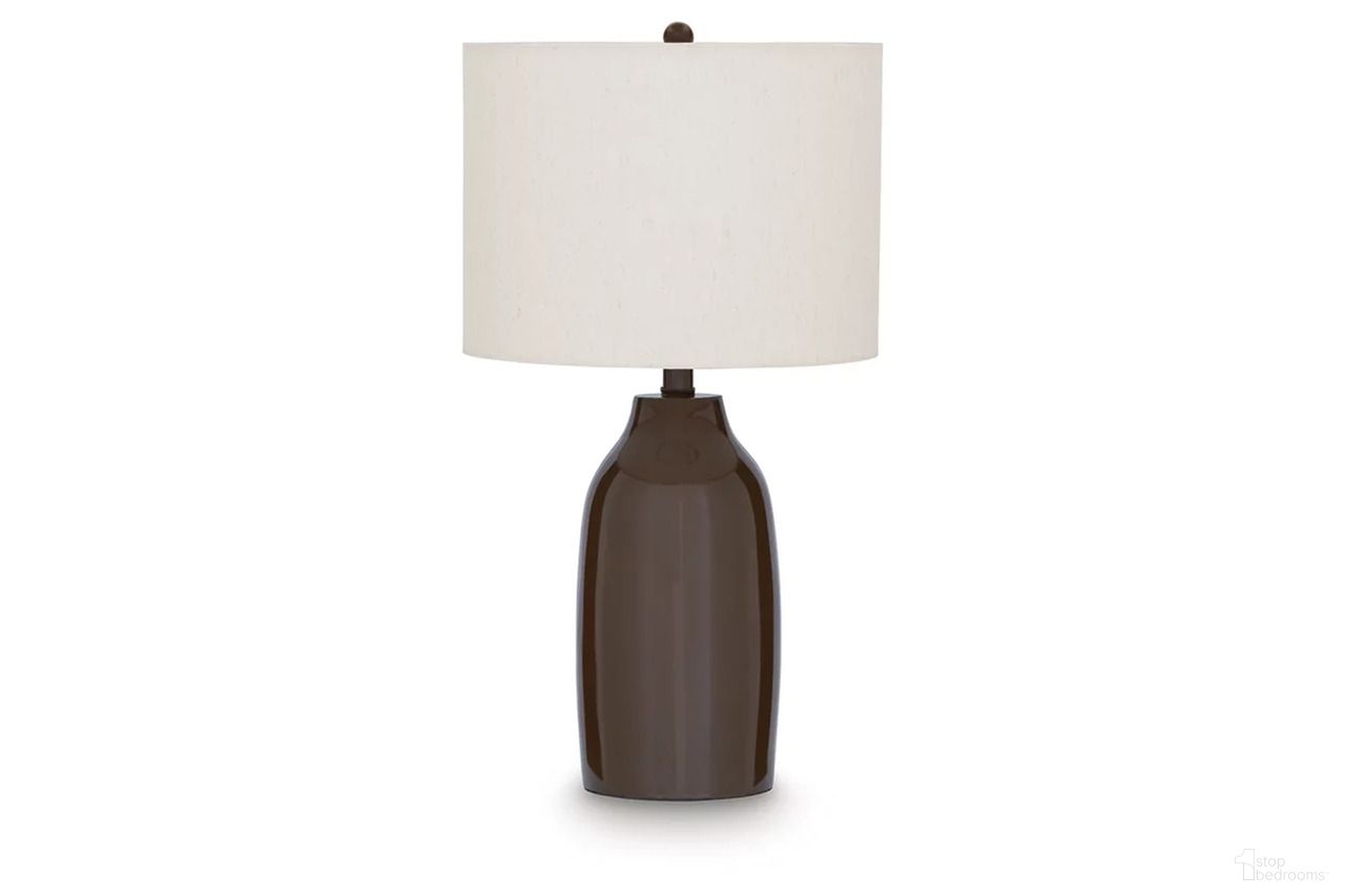 Jyler Terracotta Table Lamp In Brown