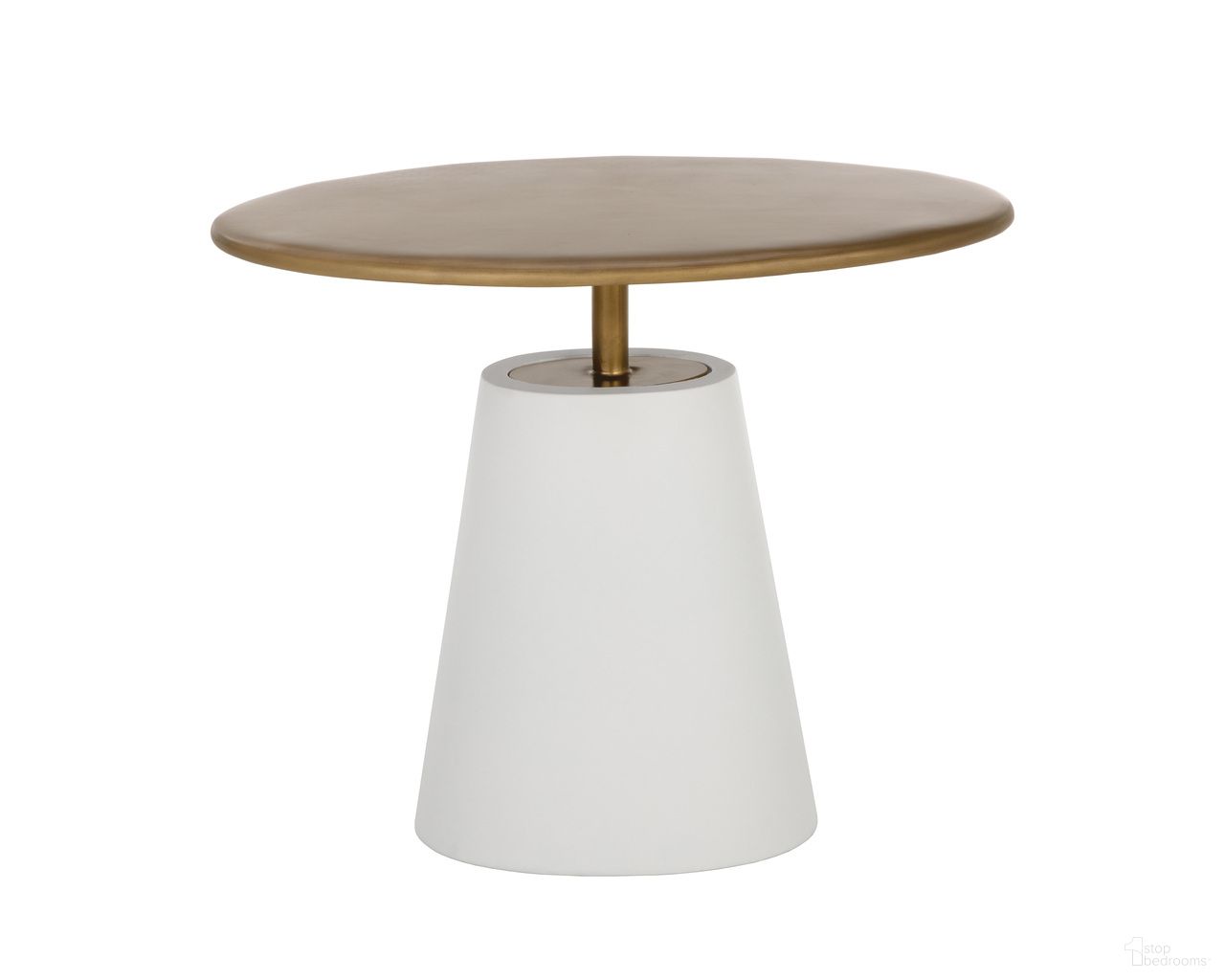 Kadin Side Table In White