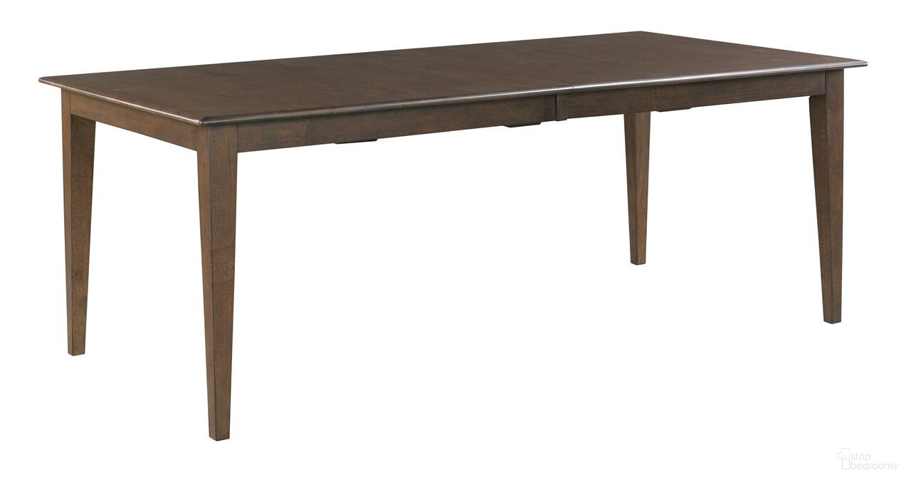 Kafe 80 Inch Rectangular Leg Table In Mocha