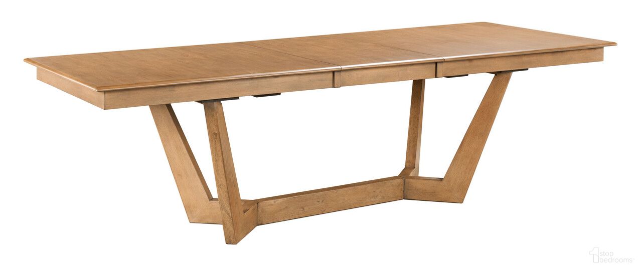 The appearance of Kafe 80 Inch Rectangular Trestle Table In Cappuccino designed by Kincaid in the transitional interior design. This cappuccino piece of furniture was selected by 1StopBedrooms from Kafe Collection to add a touch of cosiness and style into your home. Sku: 317-747CP. Table Base Style: Trestle. Table Top Shape: Rectangular. Size: 40" x 80". Material: Alder Solid.