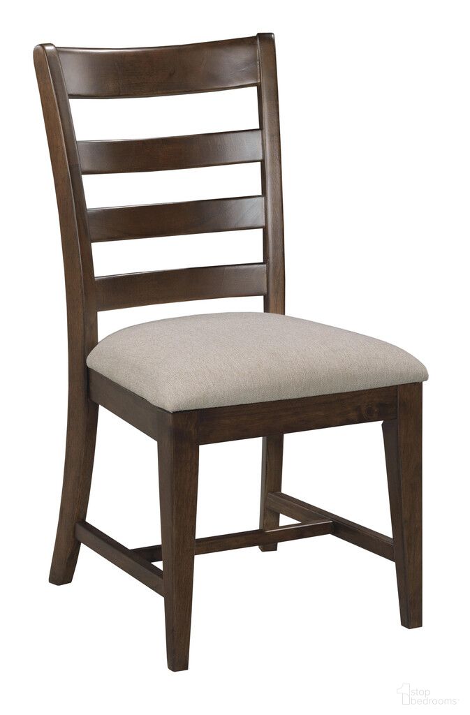 The appearance of Kafe Ladder Back Chair Set of 2 In Mocha designed by Kincaid in the transitional interior design. This mocha piece of furniture was selected by 1StopBedrooms from Kafe Collection to add a touch of cosiness and style into your home. Sku: 317-622M. Chair Type: Side Chair. Material: Alder Solid.