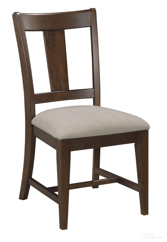 The appearance of Kafe Splat Back Chair Set of 2 In Mocha designed by Kincaid in the transitional interior design. This mocha piece of furniture was selected by 1StopBedrooms from Kafe Collection to add a touch of cosiness and style into your home. Sku: 317-636M. Chair Type: Side Chair. Material: Alder Solid.