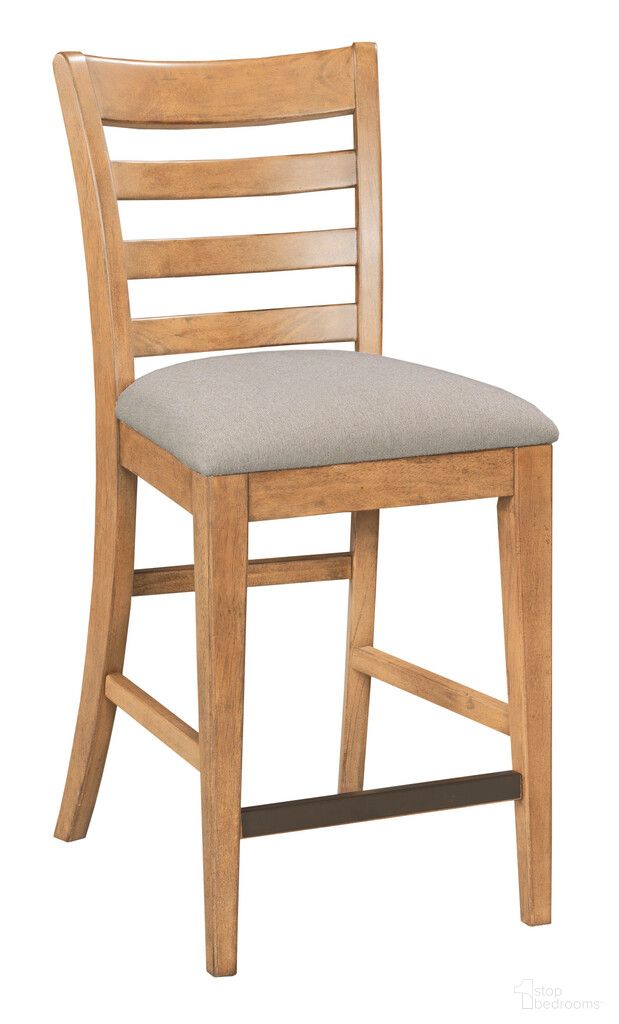 The appearance of Kafe Tall Ladder Back Chair Set of 2 In Cappuccino designed by Kincaid in the transitional interior design. This cappuccino piece of furniture  was selected by 1StopBedrooms from Kafe Collection to add a touch of cosiness and style into your home. Sku: 317-692C. Material: Alder Solid.