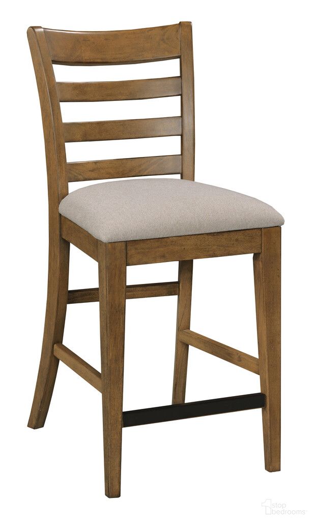 The appearance of Kafe Tall Ladder Back Chair Set of 2 In Latte designed by Kincaid in the transitional interior design. This latte piece of furniture was selected by 1StopBedrooms from Kafe Collection to add a touch of cosiness and style into your home. Sku: 317-692L. Material: Alder Solid.