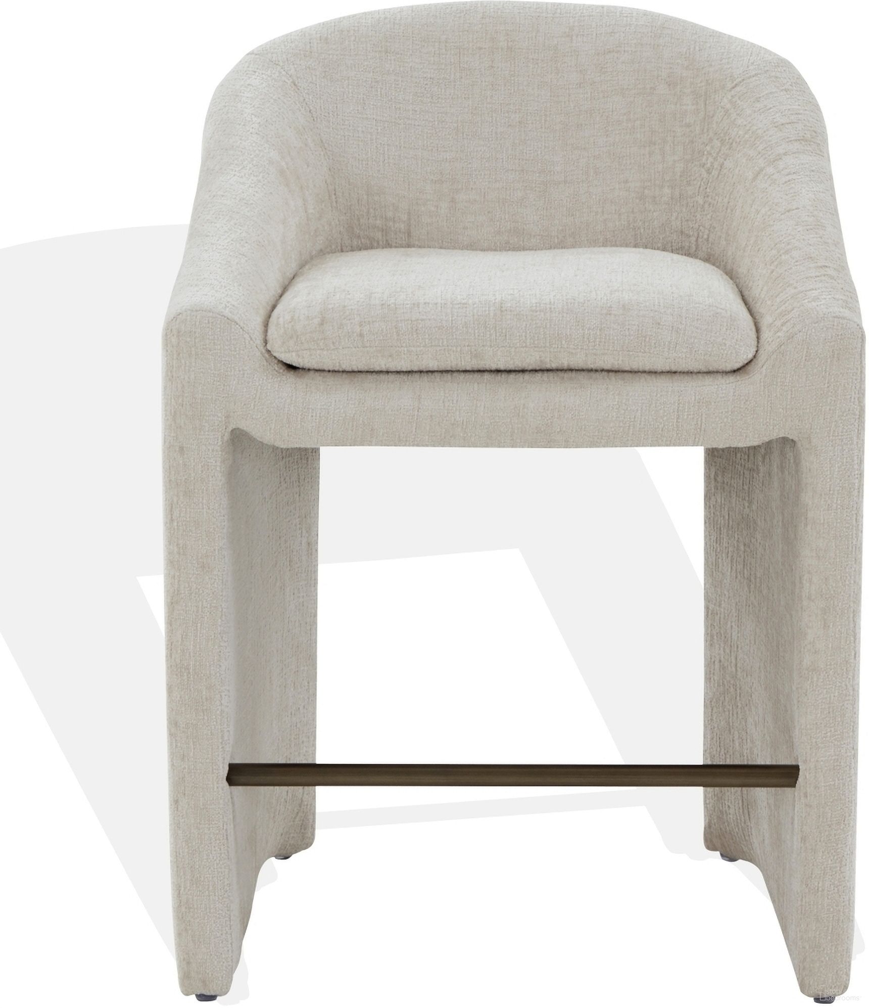 The appearance of Kagan Chenille Counter Stool In Creme designed by Safavieh Couture in the modern / contemporary interior design. This creme piece of furniture was selected by 1StopBedrooms from Kagan Collection to add a touch of cosiness and style into your home. Sku: SFV4857A. Material: Plywood.