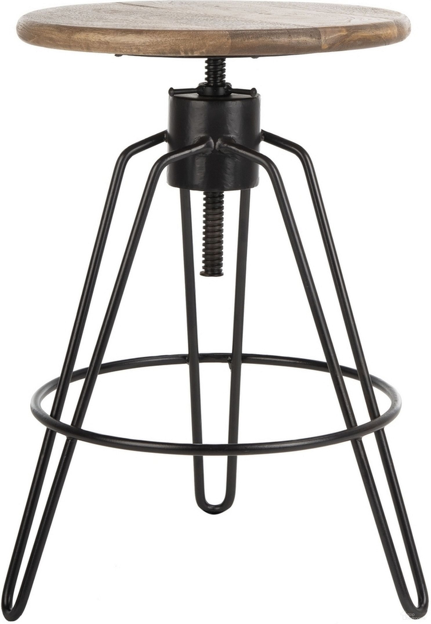 The appearance of Kai Adjustable Swivel Counter Stool designed by Safavieh in the modern / contemporary interior design. This honey piece of furniture was selected by 1StopBedrooms from Safavieh BST Collection to add a touch of cosiness and style into your home. Sku: BST3700A. Material: Wood.
