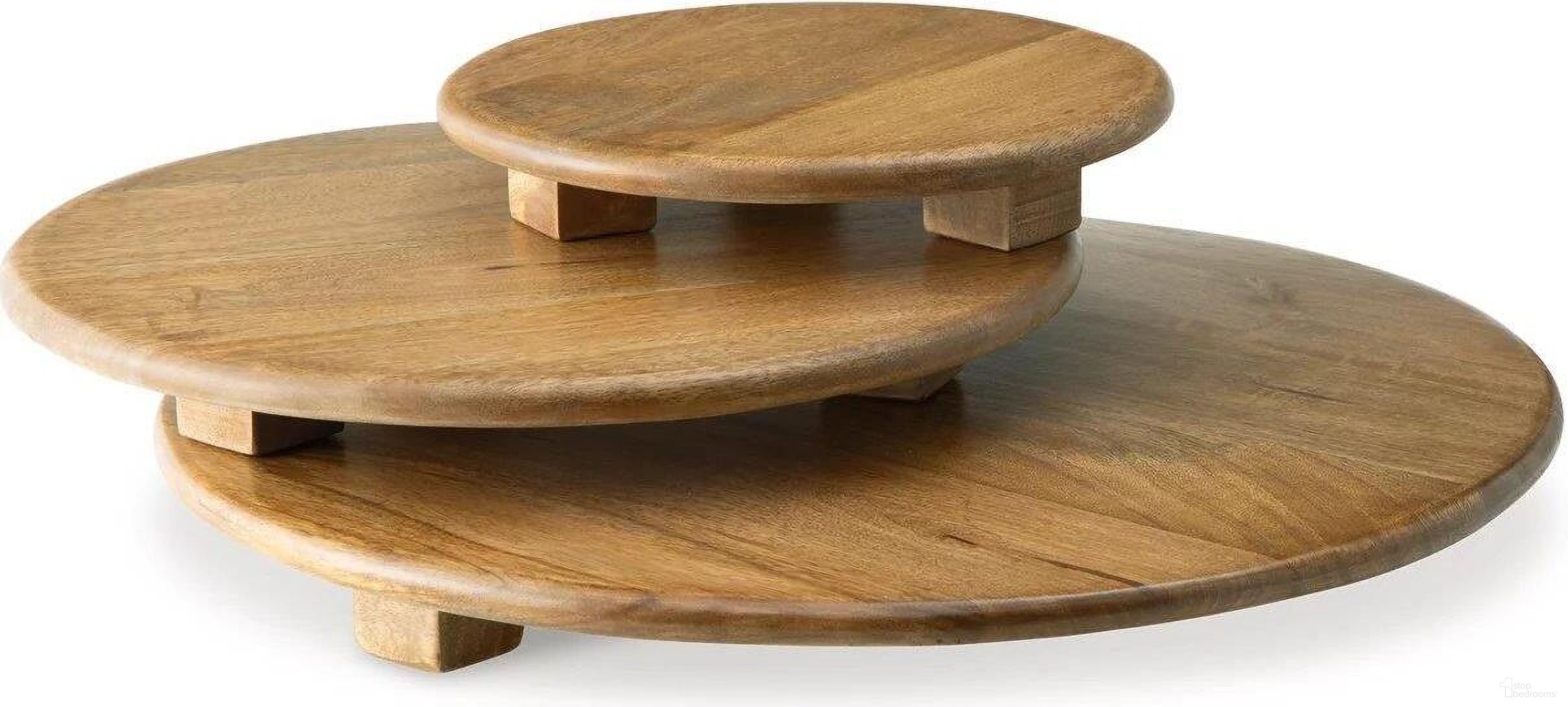 The appearance of Kaidler Tray Set of 3 In Brown designed by Signature Design by Ashley in the transitional interior design. This brown piece of furniture  was selected by 1StopBedrooms from Kaidler Collection to add a touch of cosiness and style into your home. Sku: A2000614. Material: Wood.