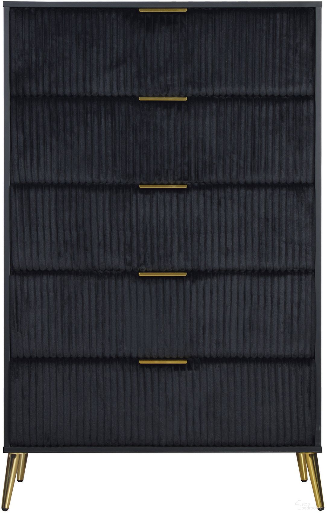 The appearance of Kailani Chest In Black designed by New Classic in the modern / contemporary interior design. This black piece of furniture  was selected by 1StopBedrooms from Kailani Collection to add a touch of cosiness and style into your home. Sku: B4378K-070. Material: Wood.