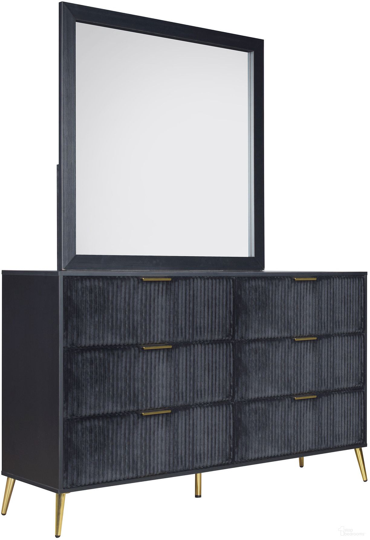 The appearance of Kailani Mirror In Black designed by New Classic in the modern / contemporary interior design. This black piece of furniture was selected by 1StopBedrooms from Kailani Collection to add a touch of cosiness and style into your home. Sku: B4378K-060. Material: Glass.