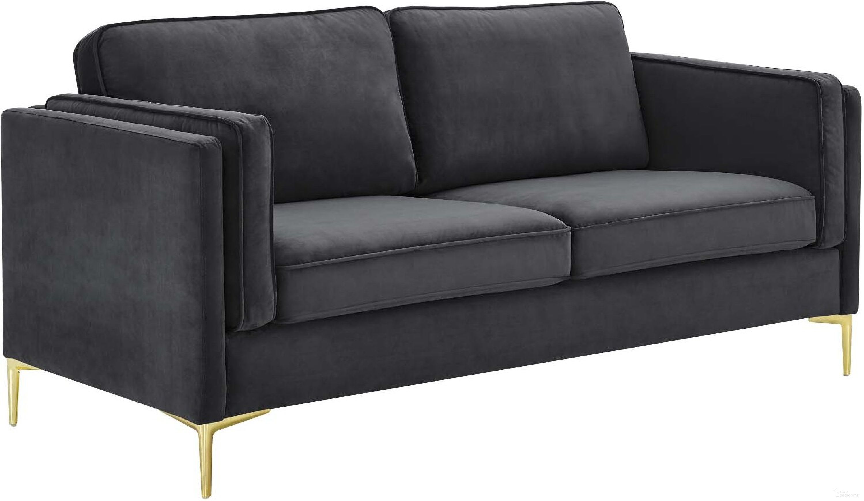 The appearance of Kaiya Performance Velvet Sofa In Charcoal designed by Modway in the modern / contemporary interior design. This charcoal piece of furniture was selected by 1StopBedrooms from Kaiya Collection to add a touch of cosiness and style into your home. Sku: EEI-4453-CHA. Material: Velvet.