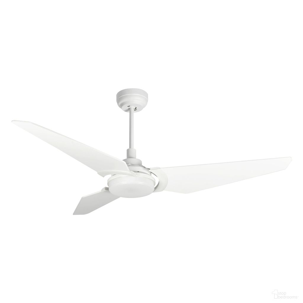Kaj 56 Inch 3-Blade Smart Ceiling Fan with LED Light and Remote In White