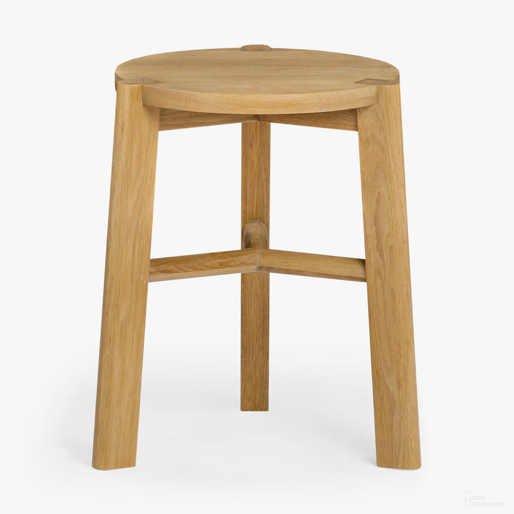 The appearance of Kaja Oak Side Table In Light Natural Oak designed by Co. House Designs in the country / farmhouse interior design. This light natural oak piece of furniture  was selected by 1StopBedrooms from Kaja Collection to add a touch of cosiness and style into your home. Sku: CH-1002659-VN22-FN-LV-ST-NT. Material: Solid Oak.