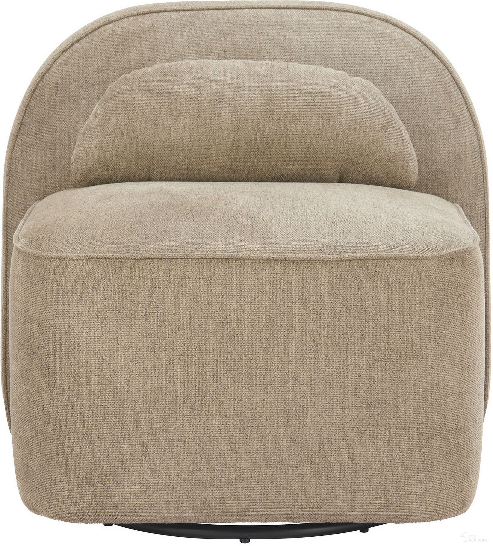 The appearance of Kakao Swivel Chair In Olive Brown designed by Zuo Modern in the modern / contemporary interior design. This olive brown piece of furniture  was selected by 1StopBedrooms from Kakao Collection to add a touch of cosiness and style into your home. Sku: 110707. Material: Polyester.