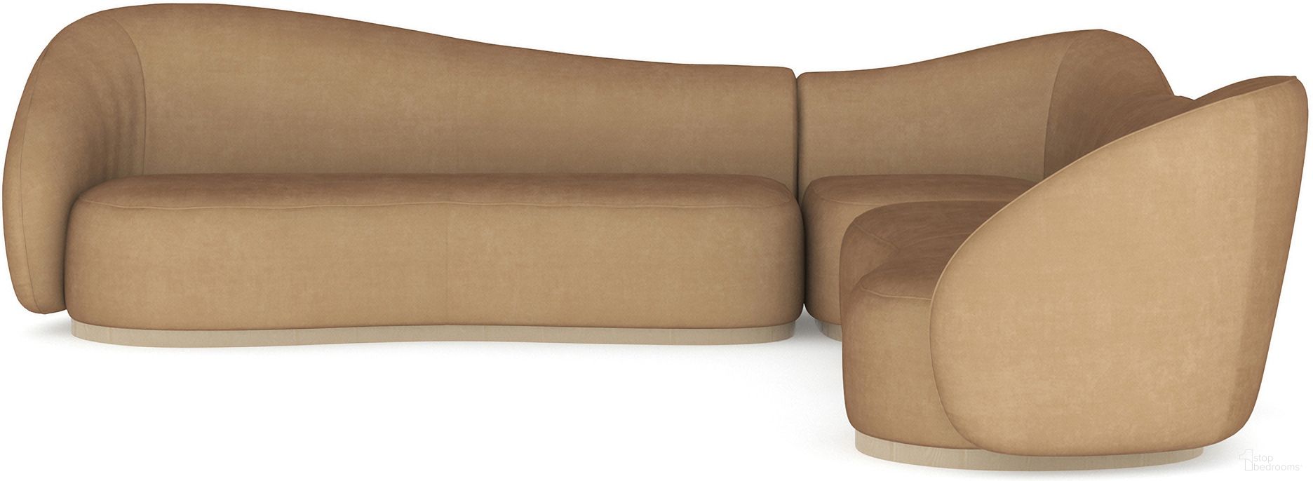 The appearance of Kalahari L Sectional In Brown designed by Caracole in the modern / contemporary interior design. This brown piece of furniture  was selected by 1StopBedrooms from Kalahari Collection to add a touch of cosiness and style into your home. Sku: UPH-024-LS1-A;UPH-024-RS1-A;UPH-024-WE1-A. Material: Velvet.