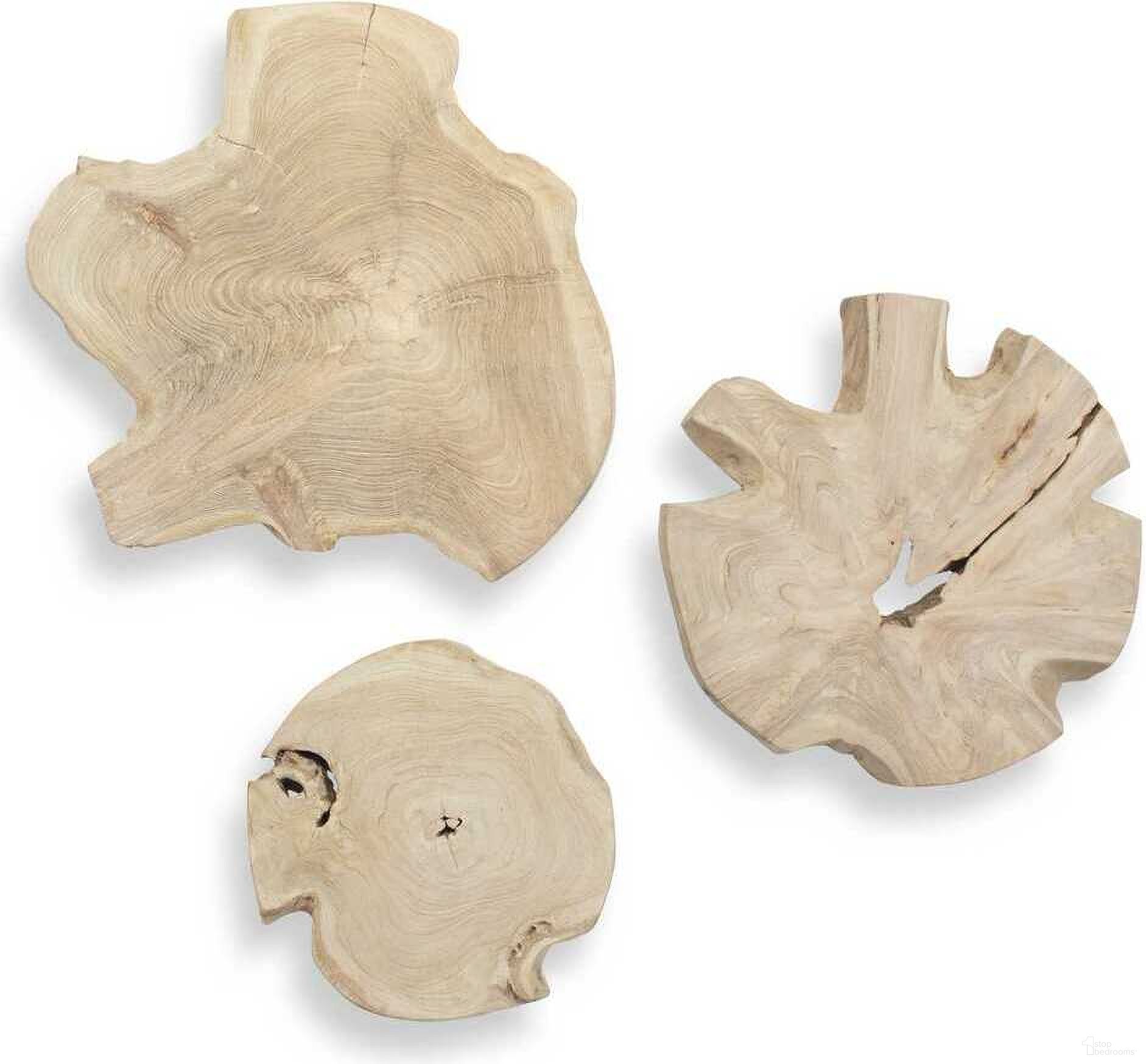 The appearance of Kalani Wood Outdoor Wall Art Set of 3 In Brown designed by Uttermost in the modern / contemporary interior design. This brown piece of furniture  was selected by 1StopBedrooms from Kalani Collection to add a touch of cosiness and style into your home. Sku: 04392. Material: Teak Wood.