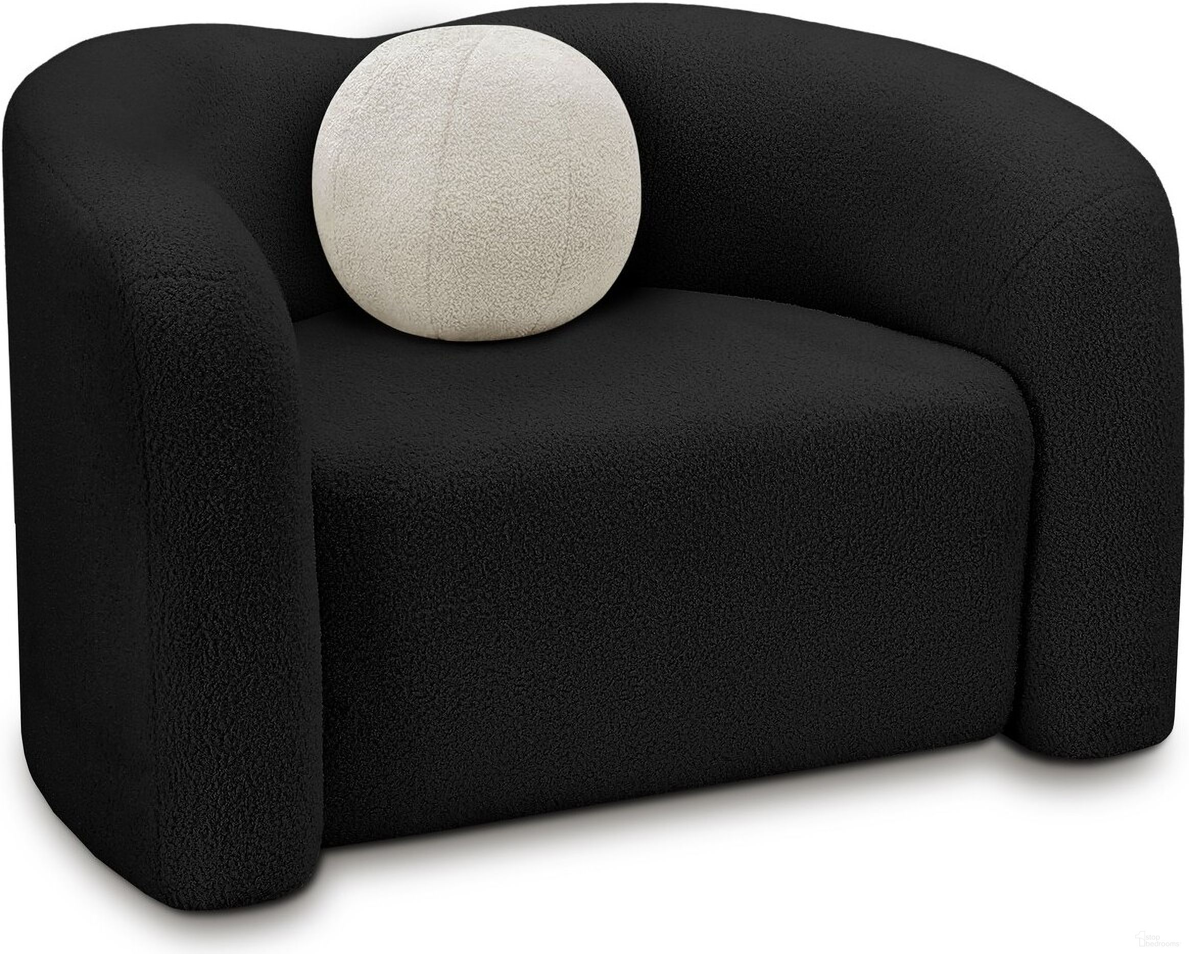The appearance of Kali Faux Shearling Teddy Fabric Chair In Black designed by Meridian in the modern / contemporary interior design. This black piece of furniture was selected by 1StopBedrooms from Kali Collection to add a touch of cosiness and style into your home. Sku: 186Black-C. Material: Wood.