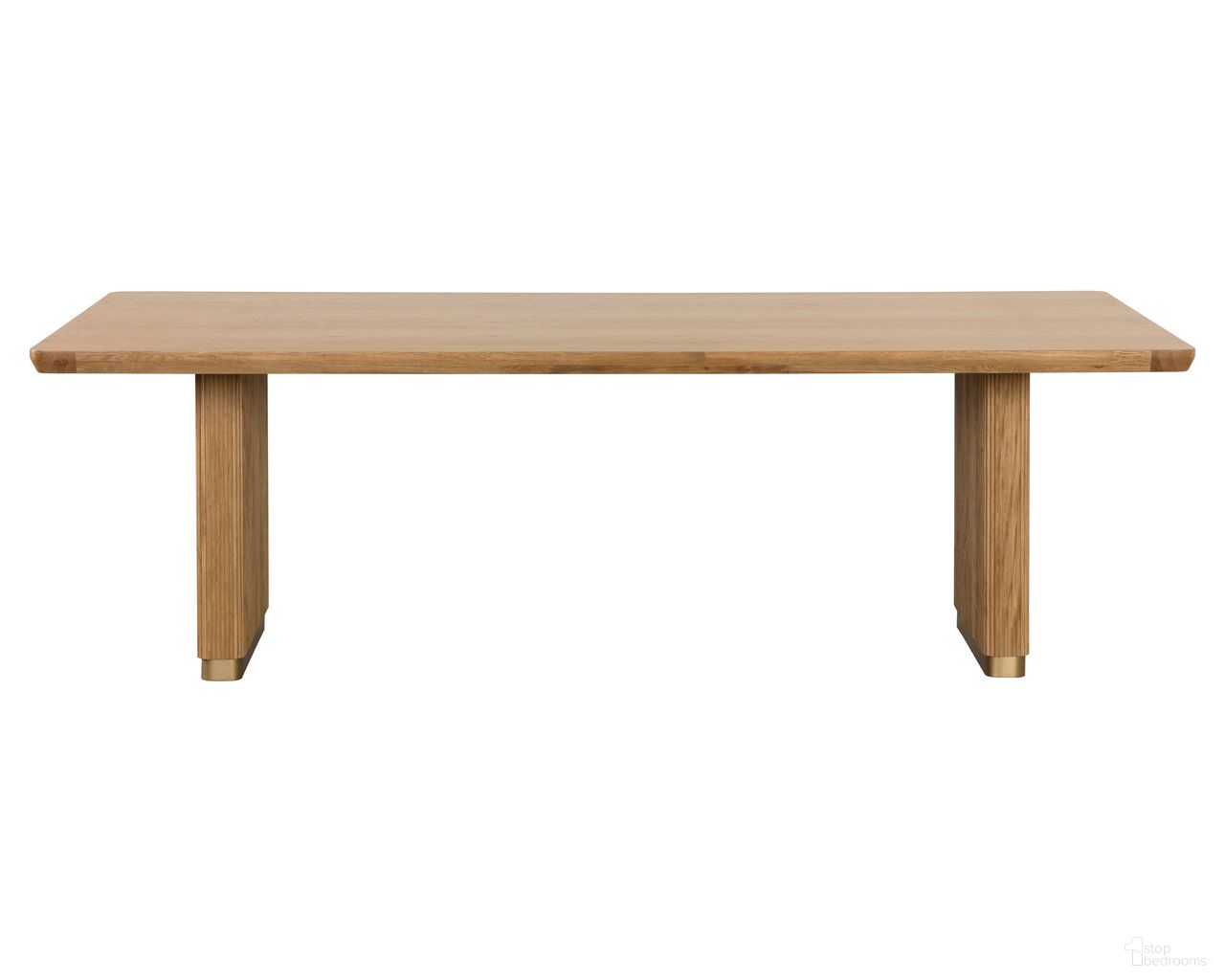 Kalla 96 Inch Rectangular Dining Table In Rustic Oak