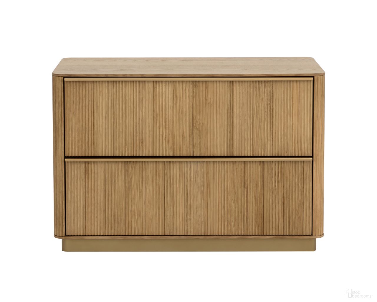 Kalla Large Nightstand In Rustic Oak