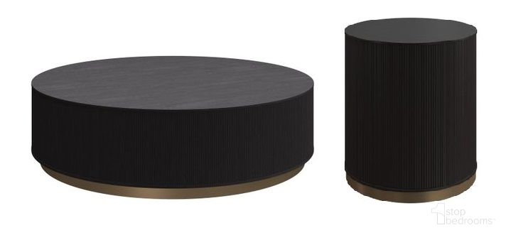 Kalla Occasional Table Set In Charcoal