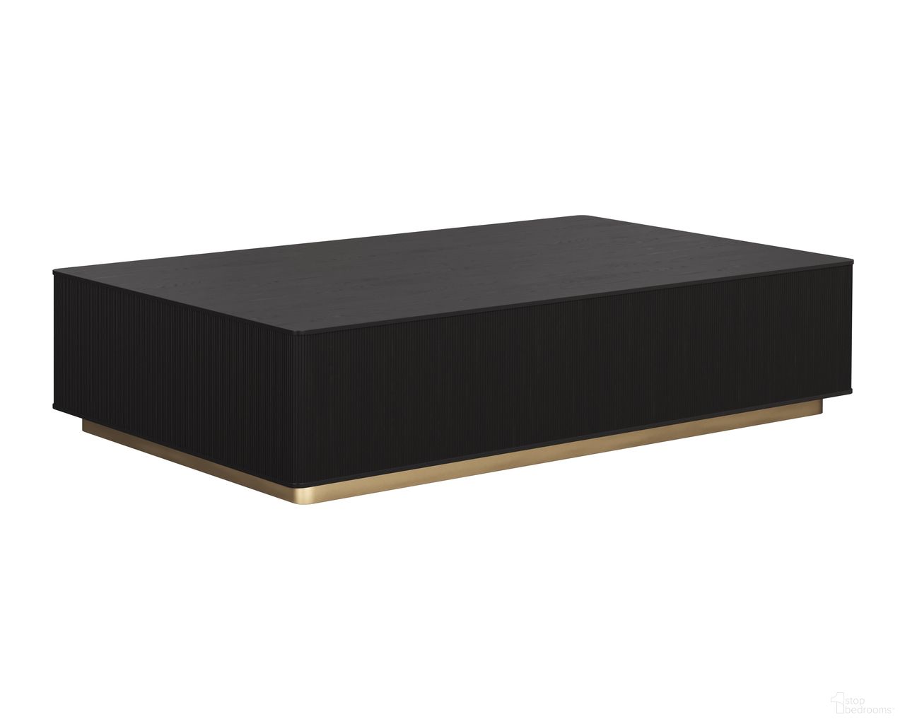 Kalla Rectangular Coffee Table In Charcoal