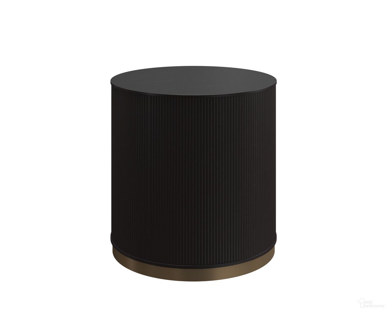 Kalla Side Table In Charcoal
