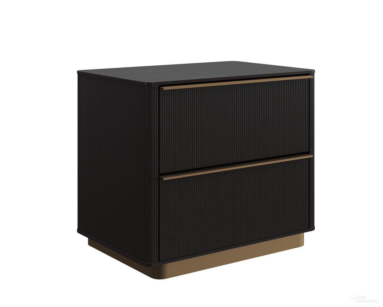 Kalla Small Nightstand In Charcoal