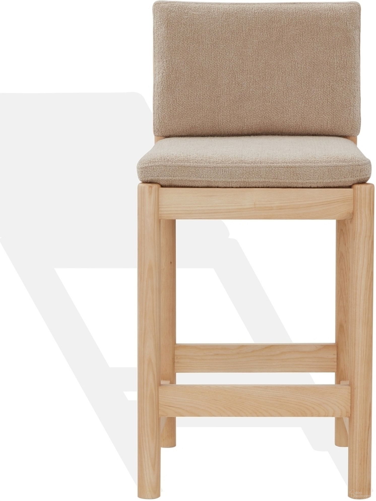 The appearance of Kalmia Boucle Counter Stool In Oatmeal and Natural designed by Safavieh Couture in the modern / contemporary interior design. This oatmeal piece of furniture was selected by 1StopBedrooms from Kalmia Collection to add a touch of cosiness and style into your home. Sku: SFV4840B. Material: Plywood.