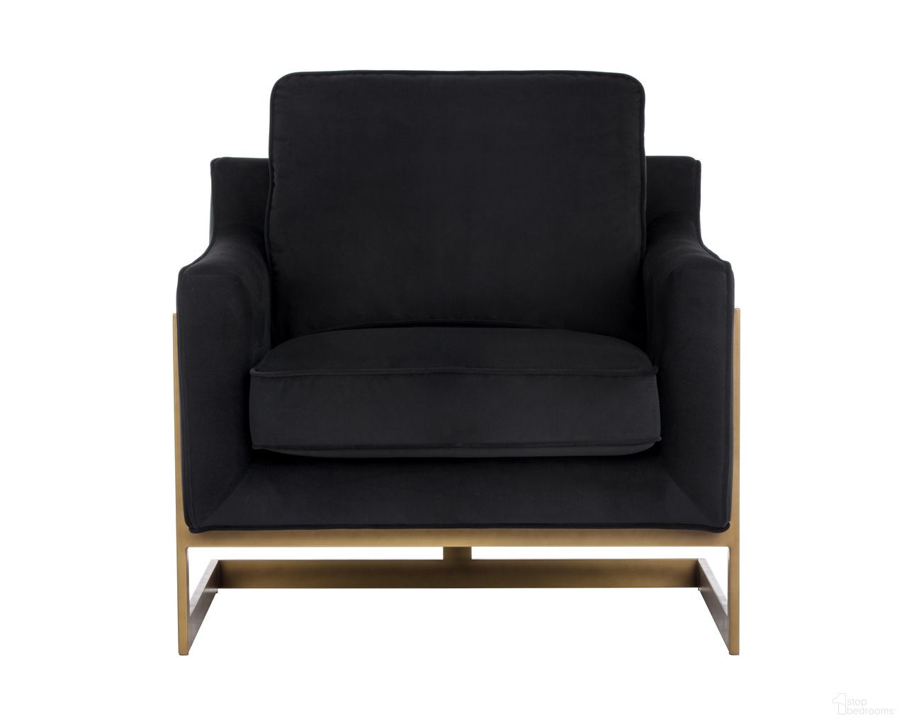 Kalmin Lounge Chair In Abbington Black