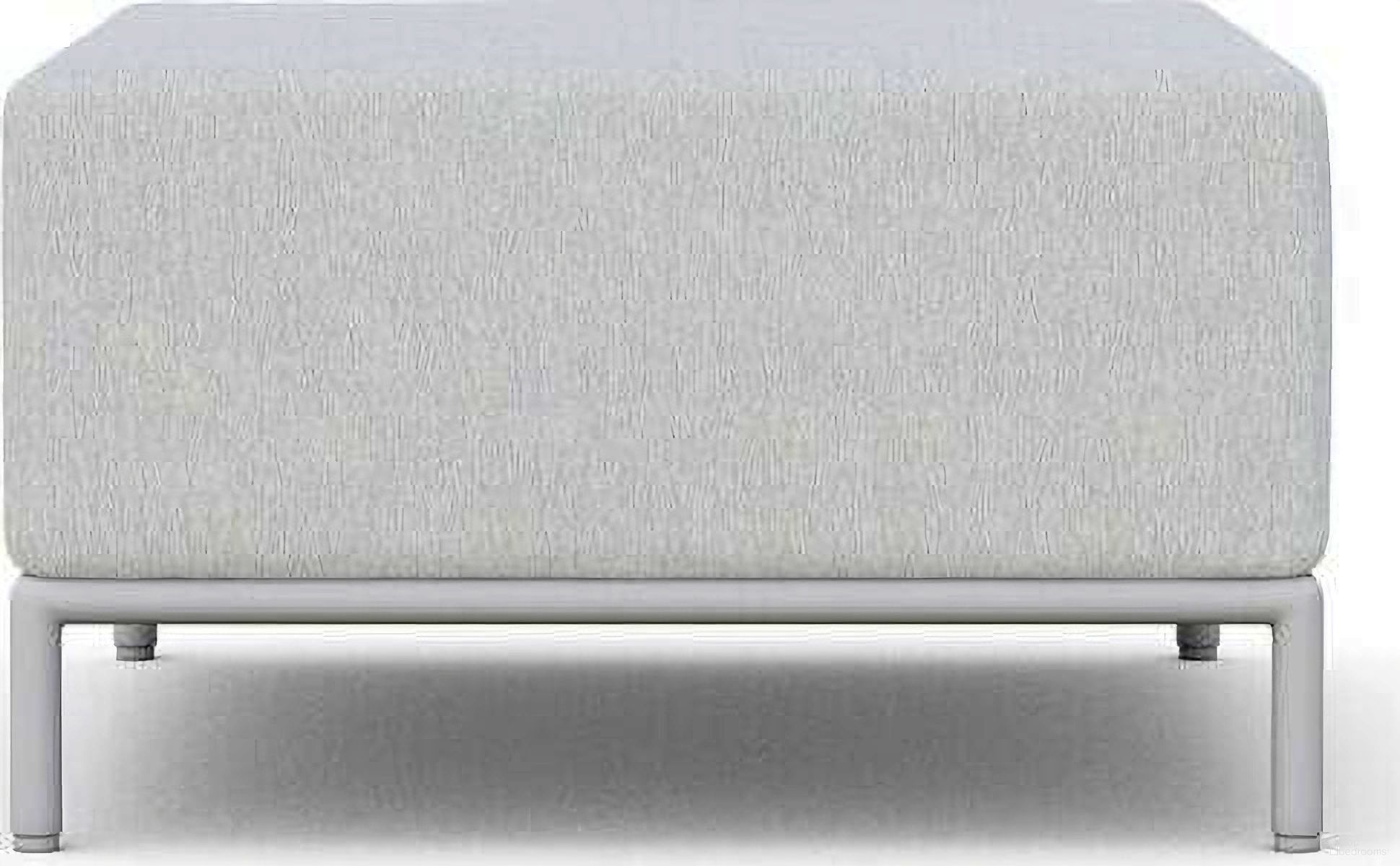 The appearance of Kamari Ottoman with Cushion In Polar and Matte White designed by Azzurro Living in the modern / contemporary interior design. This polar/matte white piece of furniture was selected by 1StopBedrooms from Kamari Collection to add a touch of cosiness and style into your home. Sku: KAM-TR17OT-CU. Material: Aluminum.