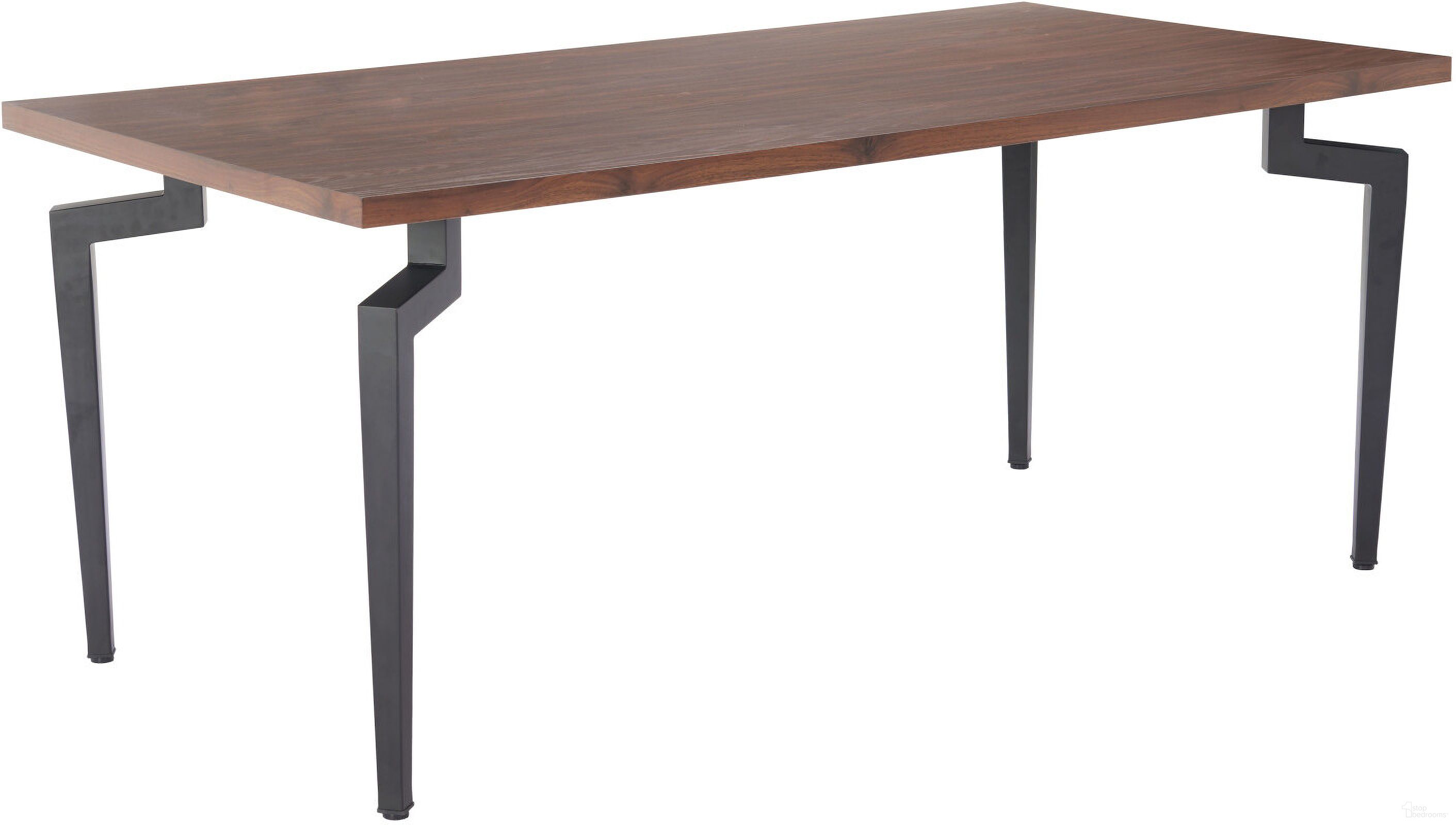 The appearance of Kani Dining Table In Walnut designed by Zuo Modern in the modern / contemporary interior design. This walnut piece of furniture  was selected by 1StopBedrooms from Kani Collection to add a touch of cosiness and style into your home. Sku: 110360. Table Base Style: Legs. Material: MDF. Size: 35" x 71".