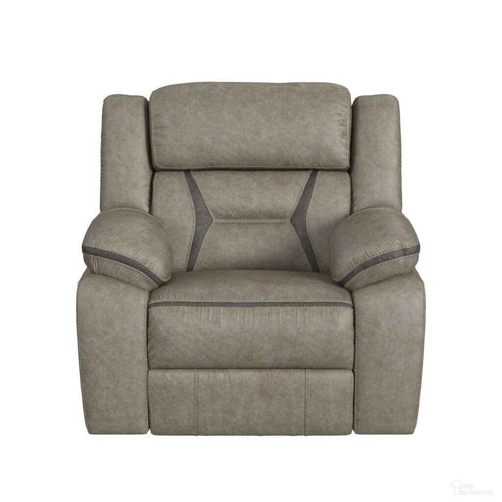 The appearance of Kaoru Motion Recliner In Grey designed by Picket House in the transitional interior design. This grey piece of furniture  was selected by 1StopBedrooms from Kaoru Collection to add a touch of cosiness and style into your home. Sku: U-8490-9760-106. Material: Polyester.