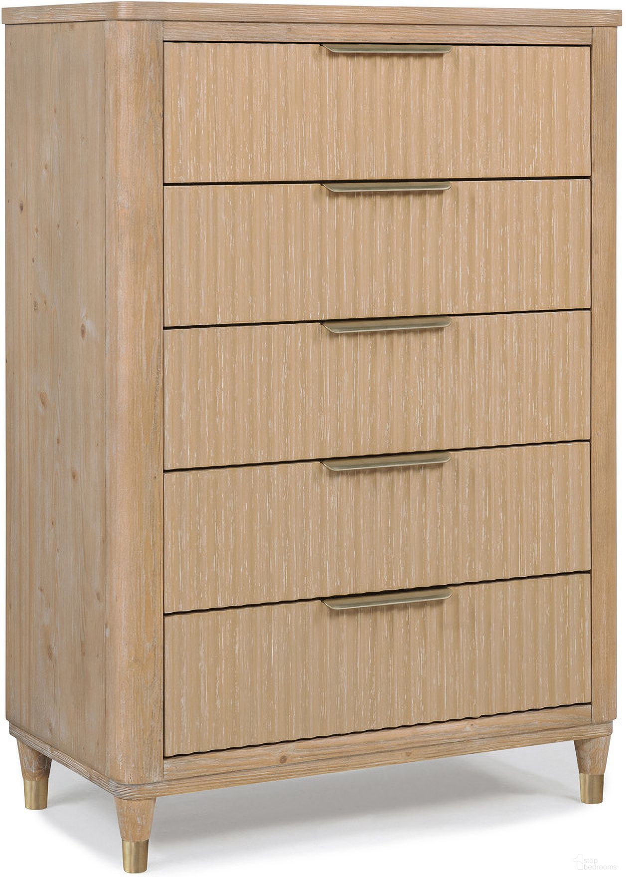 The appearance of Kara Chest In Cerused Natural designed by Crown Mark in the modern / contemporary interior design. This cerused natural piece of furniture was selected by 1StopBedrooms from Kara Collection to add a touch of cosiness and style into your home. Sku: B1450-4. Material: MDF.