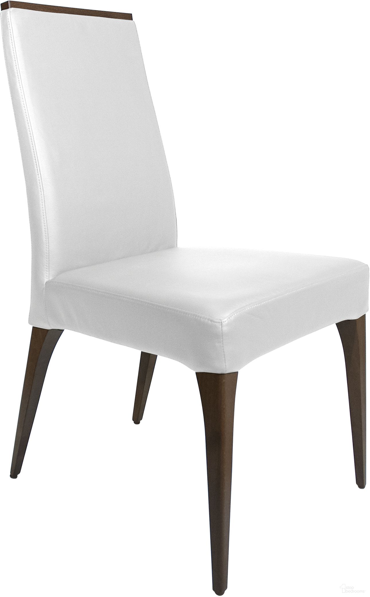 The appearance of Kara Dining Chair Set of 2 In White designed by Bellini Modern Living in the interior design. This white piece of furniture was selected by 1StopBedrooms from Kara Collection to add a touch of cosiness and style into your home. Sku: Kara WHT. Material: Leather. Chair Type: Side Chair.