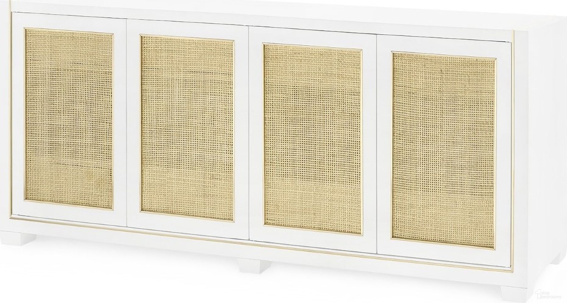 The appearance of Karen 4-Door Cabinet In Vanilla designed by Villa & House in the transitional interior design. This vanilla piece of furniture was selected by 1StopBedrooms from Karen Collection to add a touch of cosiness and style into your home. Sku: KRN-450-09. Material: Wood.
