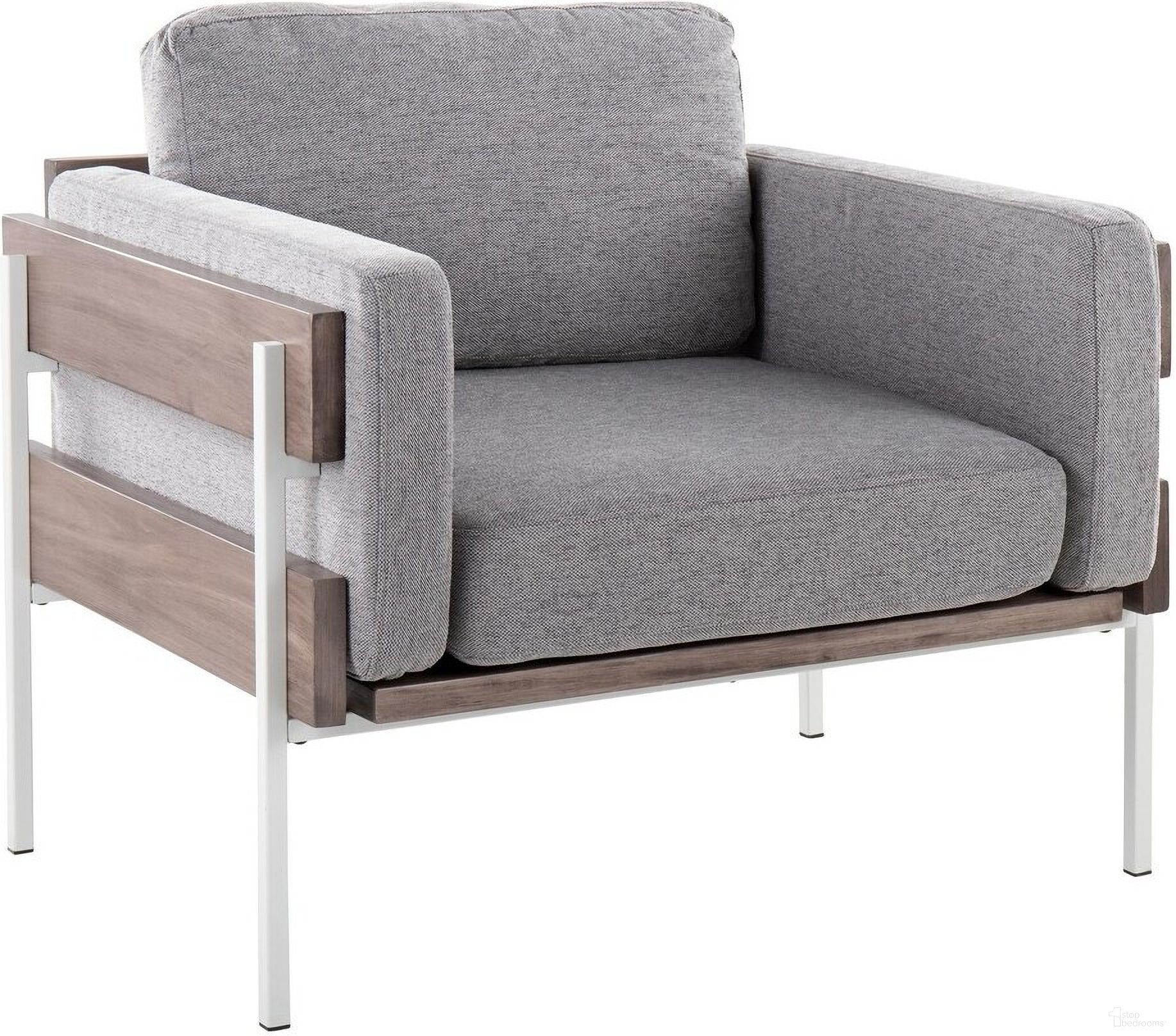 The appearance of Kari Accent Chair In Grey and White designed by Lumisource in the country / farmhouse interior design. This grey/white piece of furniture  was selected by 1StopBedrooms from Kari Collection to add a touch of cosiness and style into your home. Sku: CHR-KARI2 WGYLGY. Material: Wood.