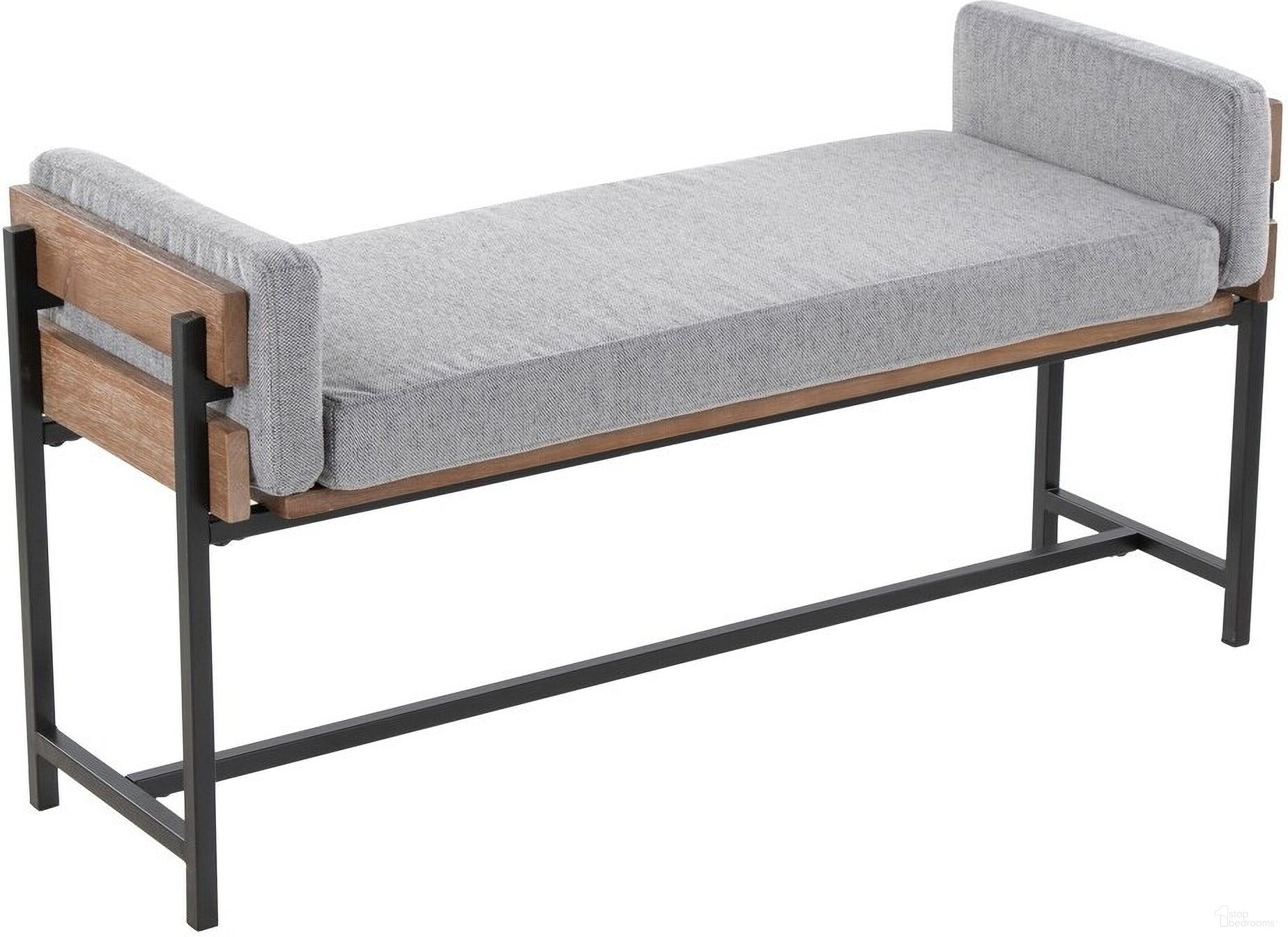 The appearance of Kari Bench In Brown and Gray designed by Lumisource in the country / farmhouse interior design. This brown and gray piece of furniture was selected by 1StopBedrooms from Kari Collection to add a touch of cosiness and style into your home. Sku: BC18-KARI2 BKBNLGY1. Material: Wood.