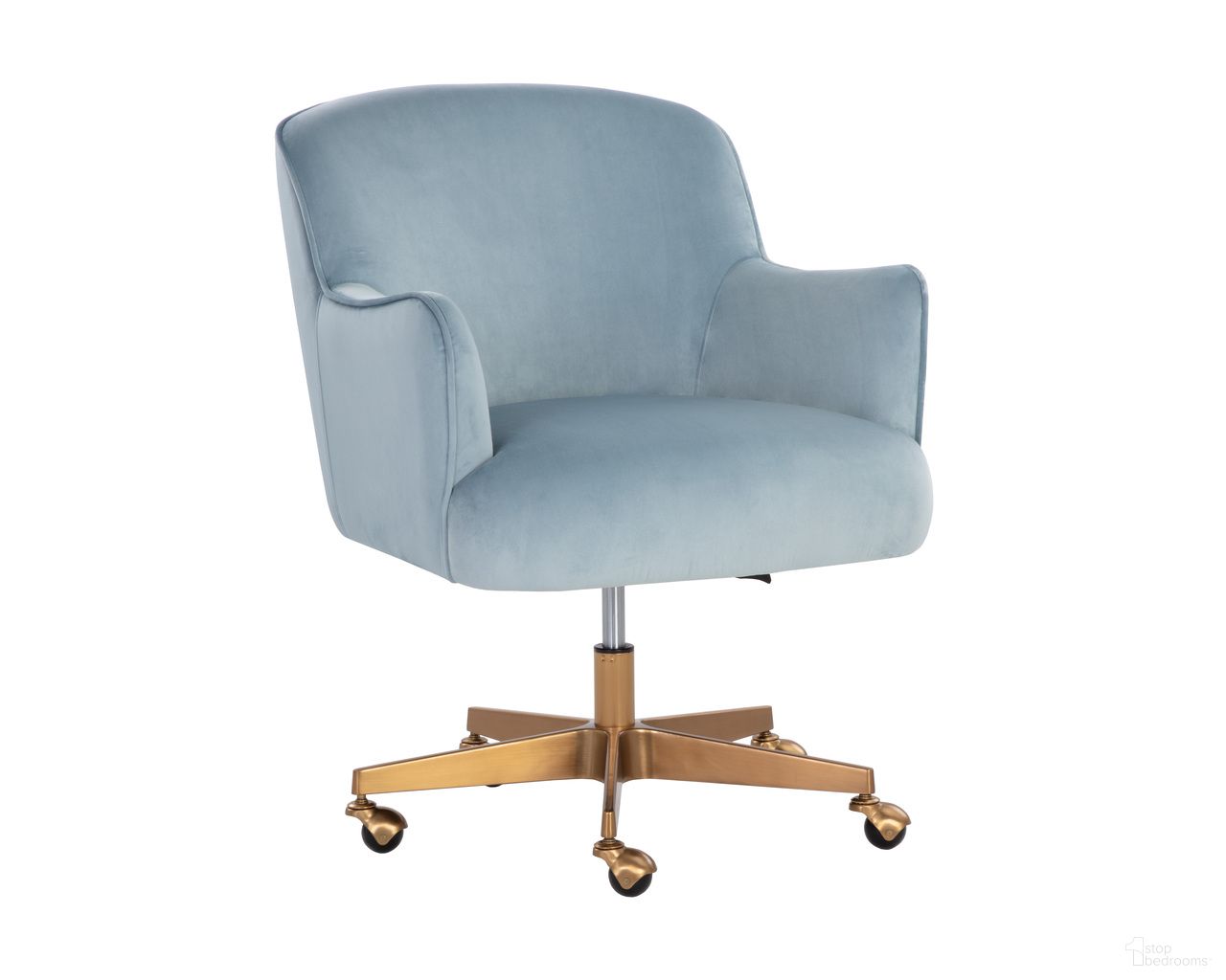 Karina Office Chair In Cornflower Blue Sky