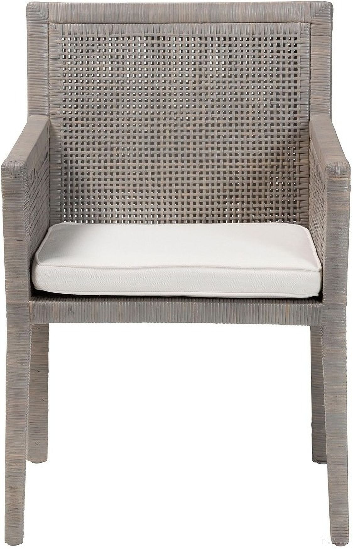 The appearance of Karis Natural Rattan Dining Armchair In French Grey designed by Baxton Studio in the bohemian interior design. This french grey piece of furniture was selected by 1StopBedrooms from Karis Collection to add a touch of cosiness and style into your home. Sku: Karis-French Grey-DC. Material: Natural Rattan. Chair Type: Arm Chair.