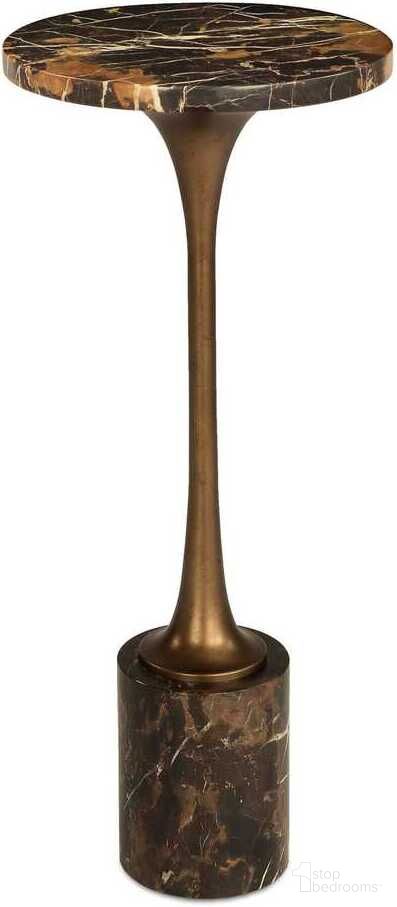 The appearance of Karnes Drink Table In Black and Brown designed by Uttermost in the modern / contemporary interior design. This black and brown piece of furniture  was selected by 1StopBedrooms from Karnes Collection to add a touch of cosiness and style into your home. Sku: 50340. Material: Marble.