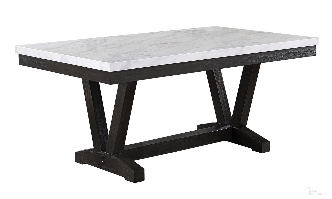The appearance of Karol Dining Table In Faux Marble Top and Weathered Gray Wood designed by Best Quality Furniture in the traditional interior design. This marble and weathered gray piece of furniture  was selected by 1StopBedrooms from Karol Collection to add a touch of cosiness and style into your home. Sku: D185-DT. Table Base Style: Trestle. Material: Wood. Table Top Shape: Rectangular. Size: 42" x 72".