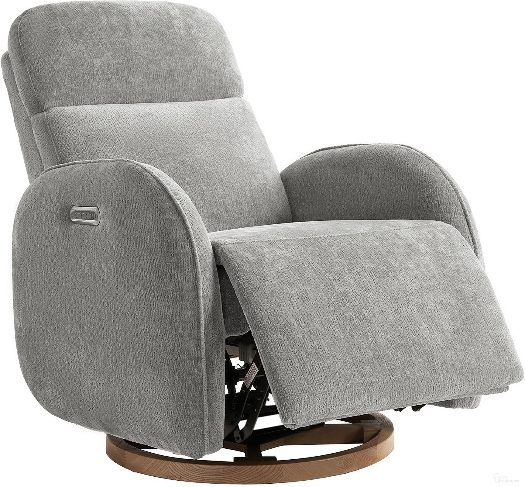 The appearance of Karol Motion Nursery Chair In Grey designed by Karat Home in the modern / contemporary interior design. This grey piece of furniture  was selected by 1StopBedrooms from Karol Collection to add a touch of cosiness and style into your home. Sku: RCLB1112-GRY. Material: Chenille.