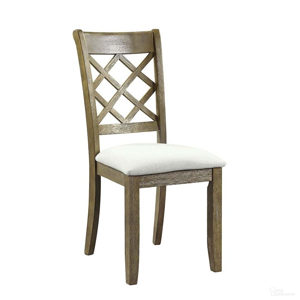 The appearance of Karsen Side Chair Set of 2 In Beige Linen And Rustic Oak designed by ACME in the transitional interior design. This beige linen piece of furniture was selected by 1StopBedrooms from Karsen Collection to add a touch of cosiness and style into your home. Sku: DN01450. Material: Wood. Chair Type: Side Chair.
