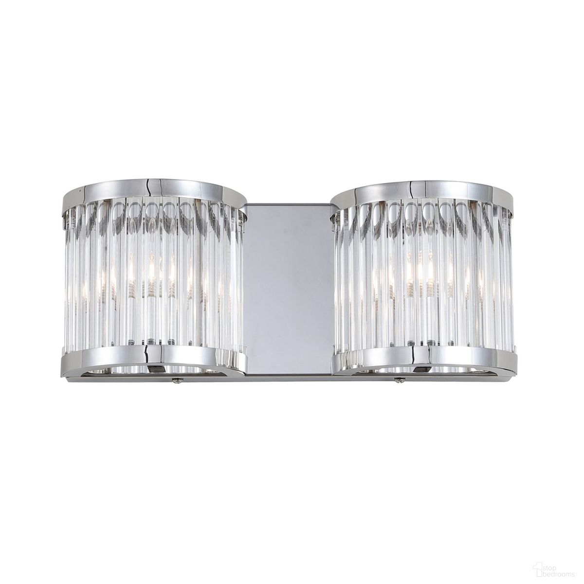 Karter Two Light Wall Sconce in Chrome