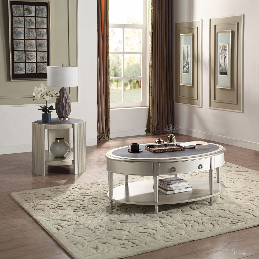 Kasa Occasional Table Set In Champagne