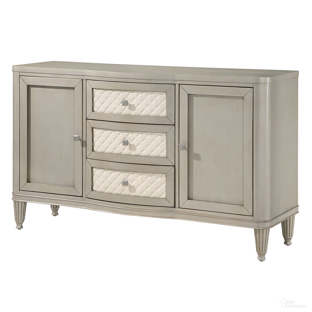 The appearance of Kasa Server In Champagne designed by ACME in the modern / contemporary interior design. This champagne piece of furniture was selected by 1StopBedrooms from Kasa Collection to add a touch of cosiness and style into your home. Sku: DN02013. Material: Wood.