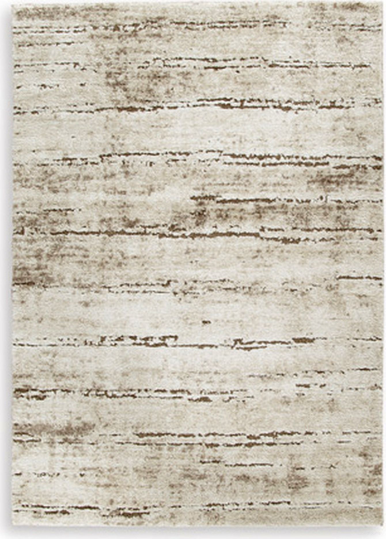 Kasney Large Rug In Cream and Brown