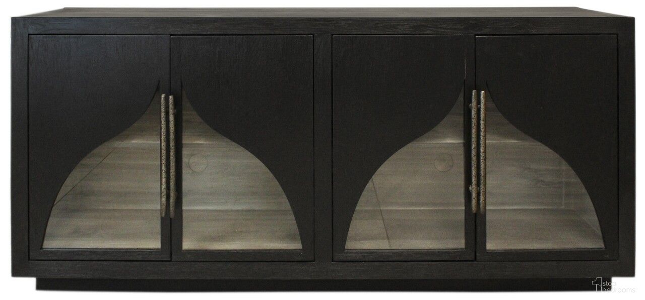 Kate 4-Door Sideboard In Dark Brown