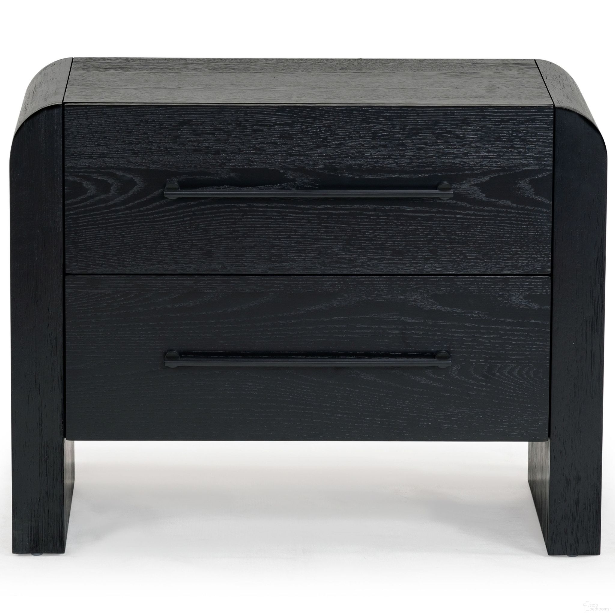The appearance of Katrina Wood 2 Drawer Nightstand In Black designed by Safavieh Couture in the modern / contemporary interior design. This black piece of furniture was selected by 1StopBedrooms from Katrina Collection to add a touch of cosiness and style into your home. Sku: SFV2173B. Material: Rubberwood.
